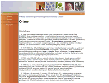Tablet Screenshot of orlane.lumiere.pl