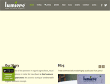 Tablet Screenshot of lumiere.co.in